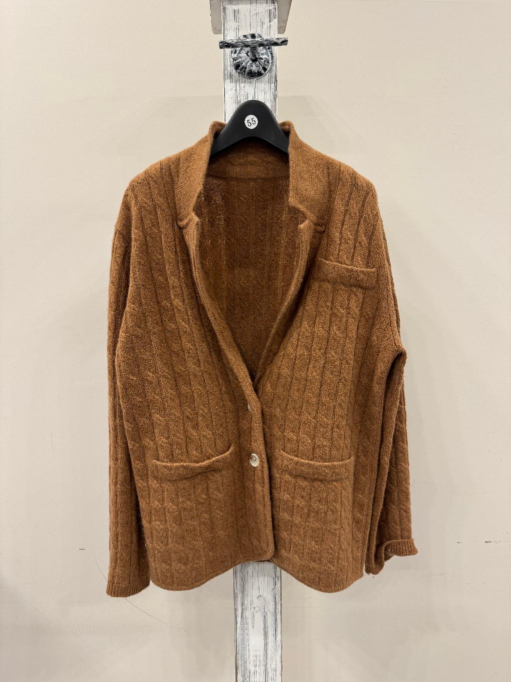 캐시미어꽈배기자켓